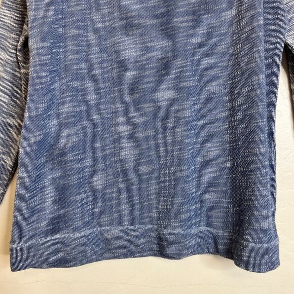 Champion Womens Blue Long-Sleeve Raglan Knit Pullover Sweatshirt Size L Cozy - Picture 4 of 15